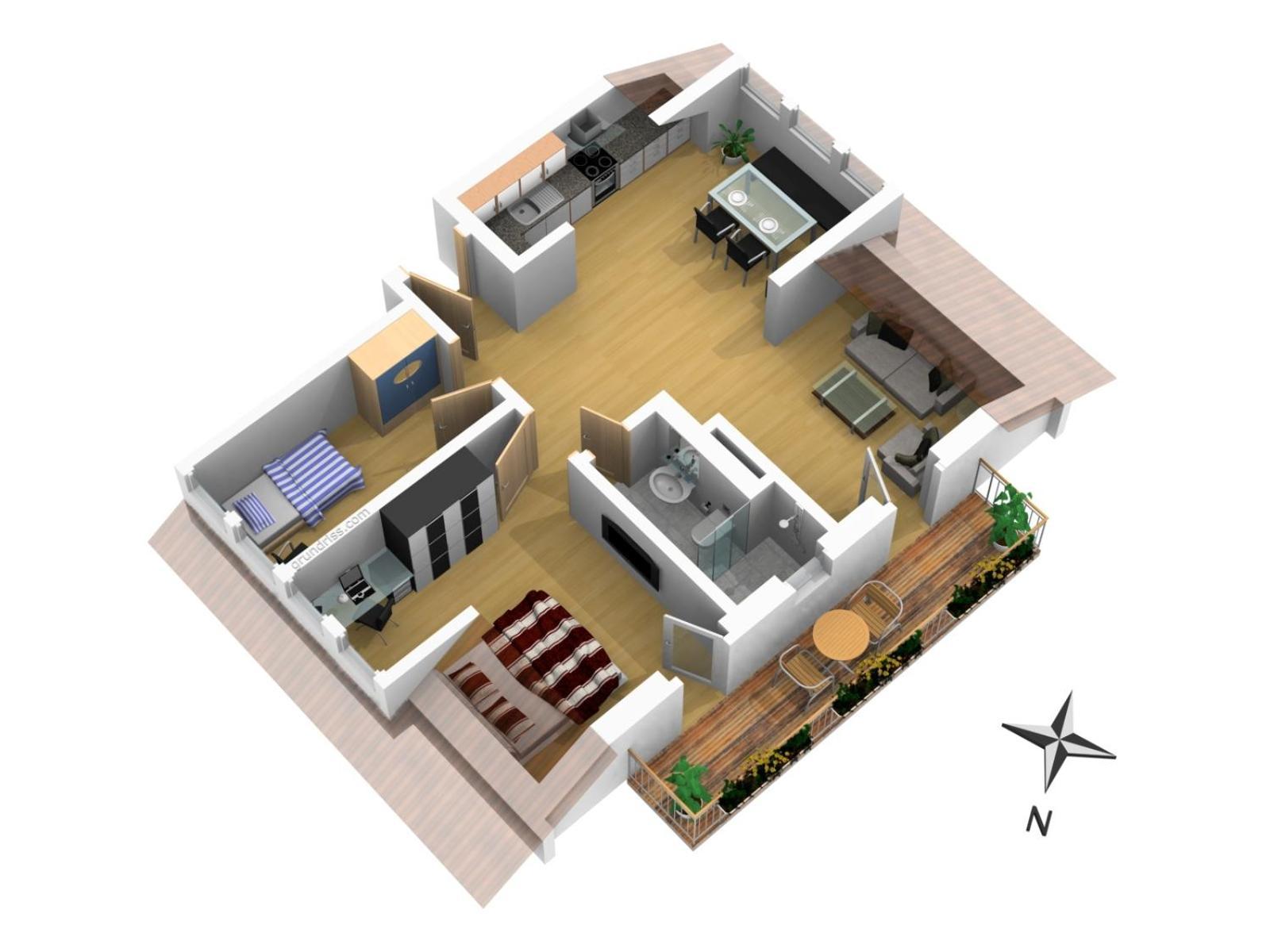 Apartmán Baude III - Loewenbaude Braunlage Pokoj fotografie